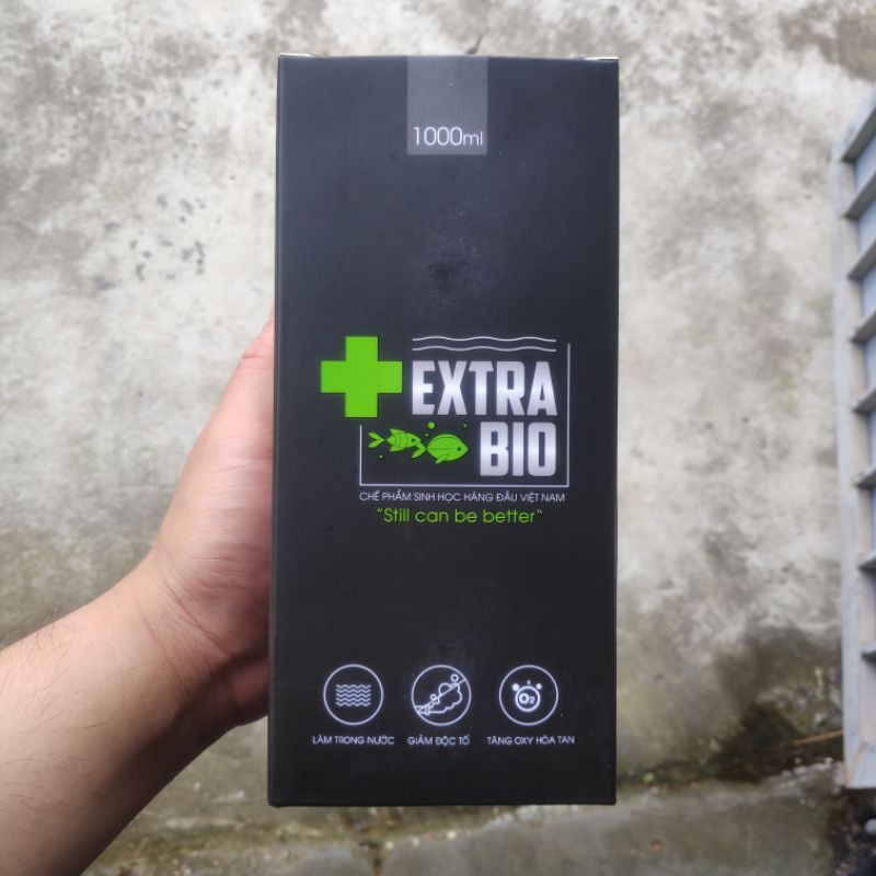 Extra bio 1000ml chế phẩm men vi sinh làm trong nước bể cá cảnh