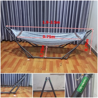 Giao Hỏa Tốc 1-2h Bộ Võng Xếp Nam Trang Phi 32 sơn tĩnh điện dành cho người lớn và em bé Gồm Khung phi 32+Lưới Võng