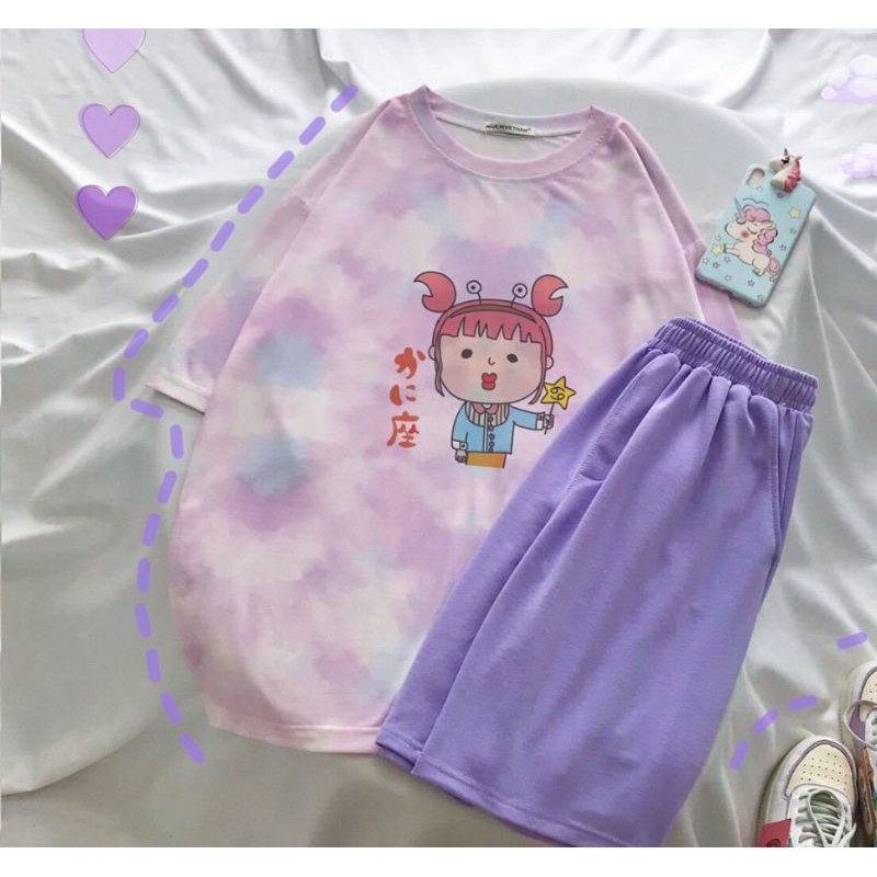 Set bộ ngố loang màu