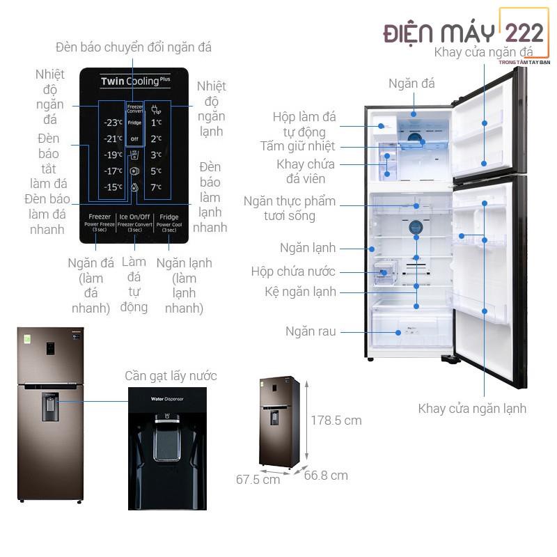 [Freeship HN] Tủ lạnh Samsung Inverter 380 lít RT38K5982DX/SV chính hãng