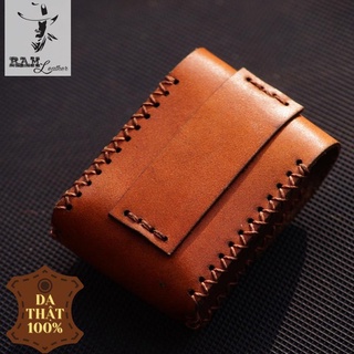 Bao Zippo màu nâu đỏ trơn