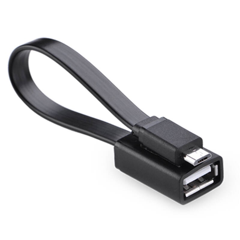 Dây Micro USB 2.0 OTG dạng tròn + dạng dẹt dài 10-12cm UGREEN US133