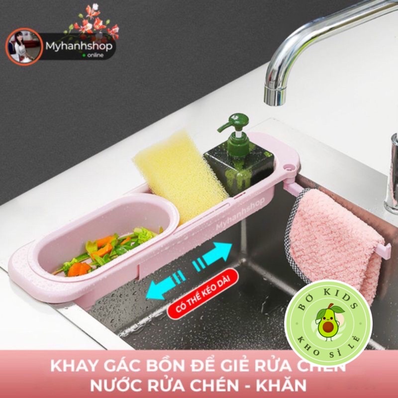 Kệ Để Đồ Rửa Bát, Giá Để Đồ Rửa Bát, Rửa Chén Kèm Khay Lọc Rác Thông Minh [Mẫu Mới - Có Khay Lọc Rác]