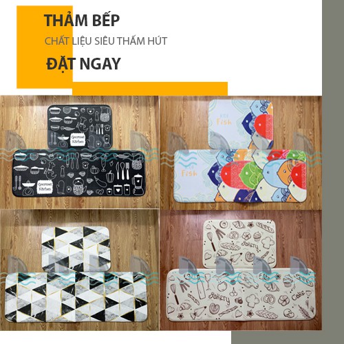 Thảm bếp chùi chân/bộ thảm bếp dài lau chân chống trượt