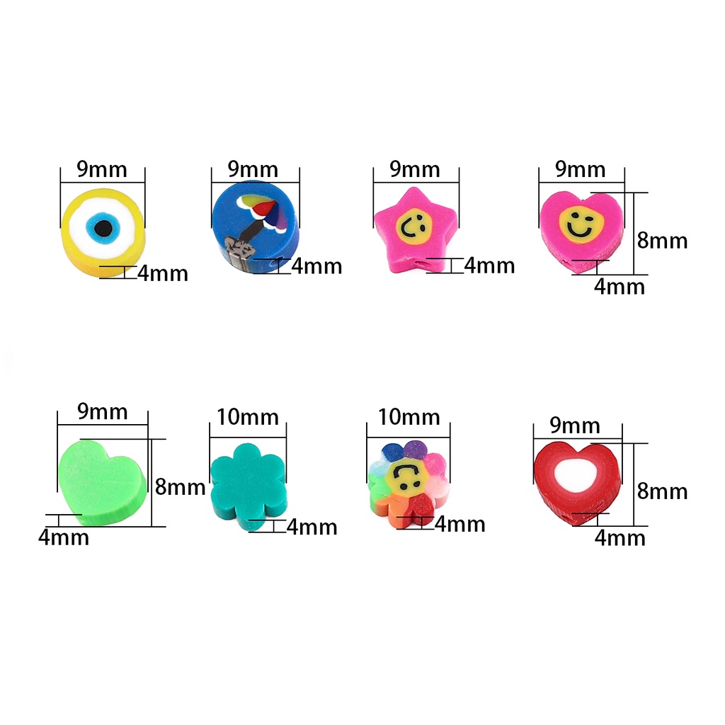 Bộ 30 hạt tròn mềm dùng làm trang sức thủ công
