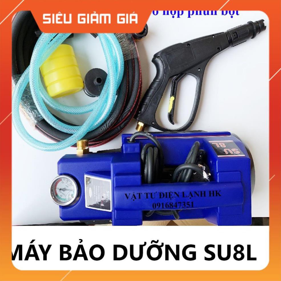 Máy bơm nước bảo dưỡng 1500W - có lọ phun bọt (đầy đủ phụ kiện) SU8L Bơm xịt rửa vệ sinh điều hòa máy lạnhWater Pump