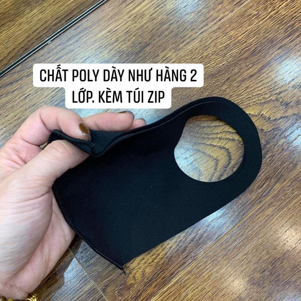 Khẩu trang vải SU chất POLY DẦY XỊN 3D CHỐNG BỤI HOT TREND