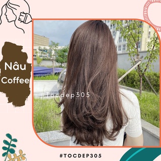 Thuốc nhuộm màu Nâu Coffee - tặng kèm trợ nhuộm