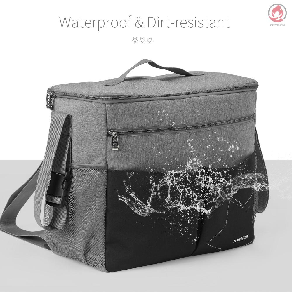 BAG insular Diaper Bag Large Capacity Waterproof Multi-function Mommy Bag for Baby Clothes Diaper Nappy Milk Powder Bottle Tissue Travelling Storage Bag Hold or Hang