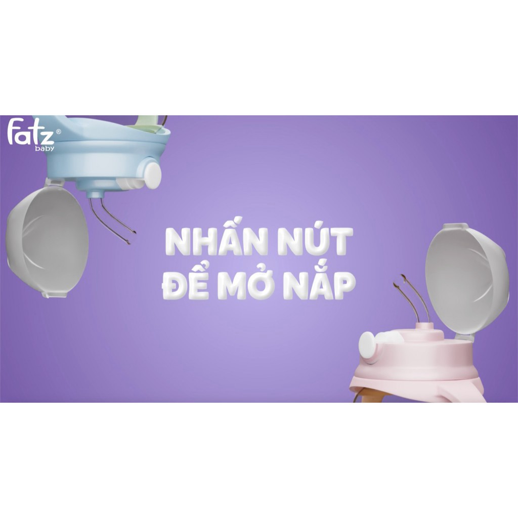 Bình tập uống tritan bật hút 2 tay cầm Fatzbaby với phao 360 độ 250ml FB0250N