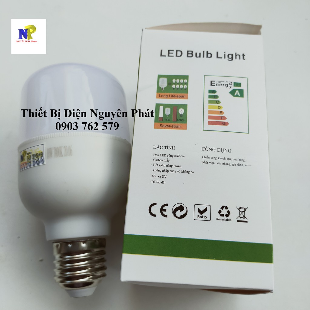 Bóng Đèn Led Trụ 5w 10w 15w 20w 30w Ánh Sáng Trắng Ánh Sáng Vàng Kín Nước Đuôi Đèn E27