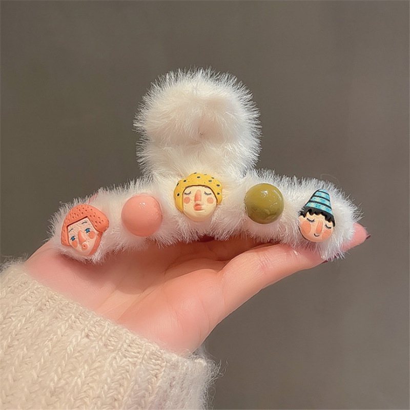 Kẹp tóc hình phi hành gia nhồi bông thời trang Hàn Quốc mới 2021