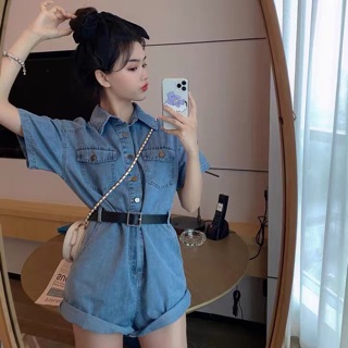 Set đồ jeans liền thân