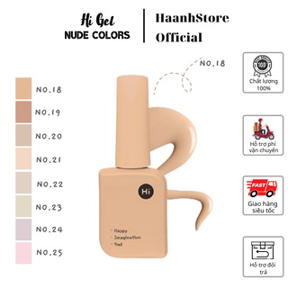 Hi gel tông màu Skin, Sơn gel Hàn quốc Hi gel chính hãng 9ml, No.18~No.25