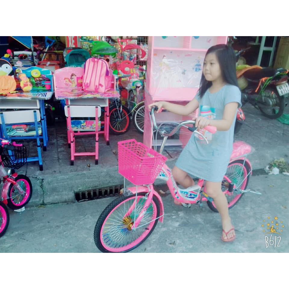 XE ĐẠP TANGO 20 INCH DÀNH CHO BÉ GÁI GIÁ LẺ #1150K.