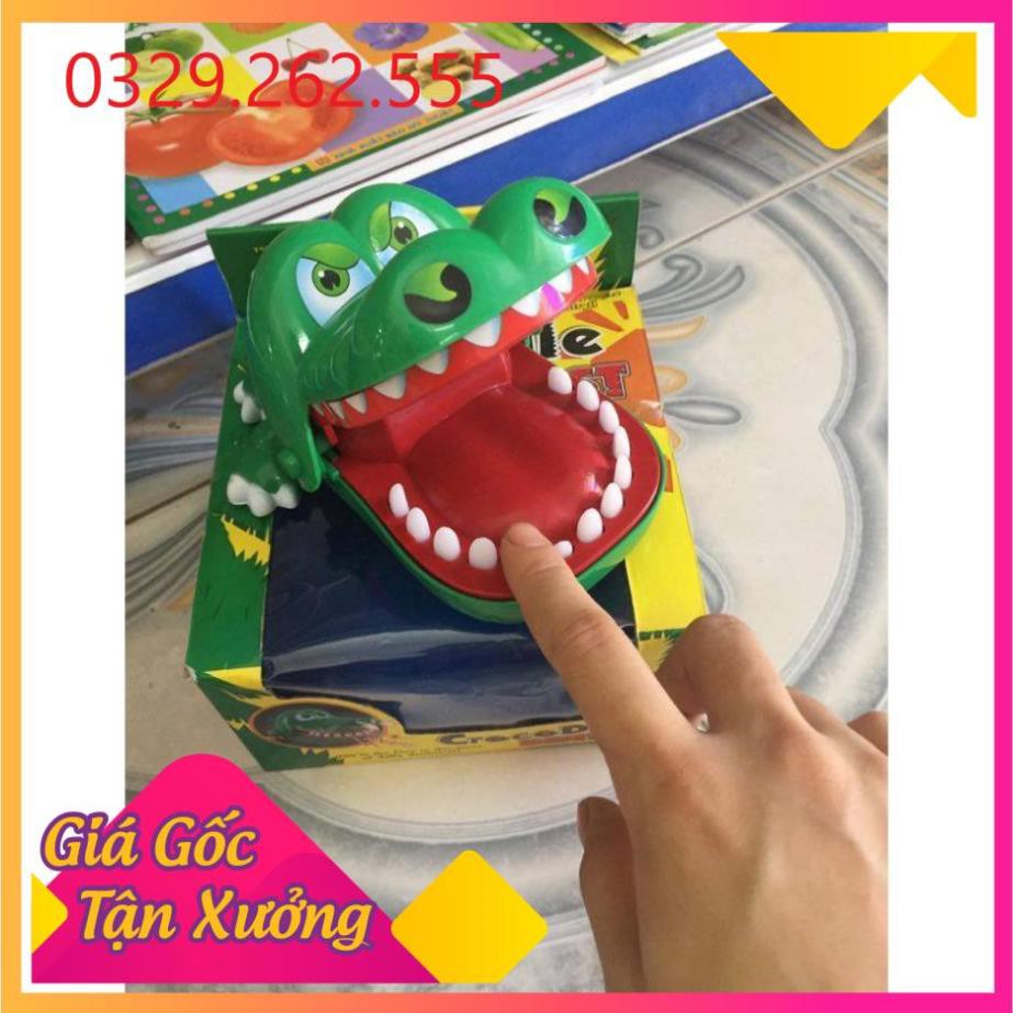 (Sale Khủng)  KHÁM RĂNG CÁ SẤU - CÁ SẤU SẬP. ĐỒ CHƠI GIẢI TRÍ CHO CẢ GIA ĐÌNH Hộp to