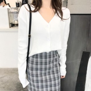 Set áo + chân váy kẻ