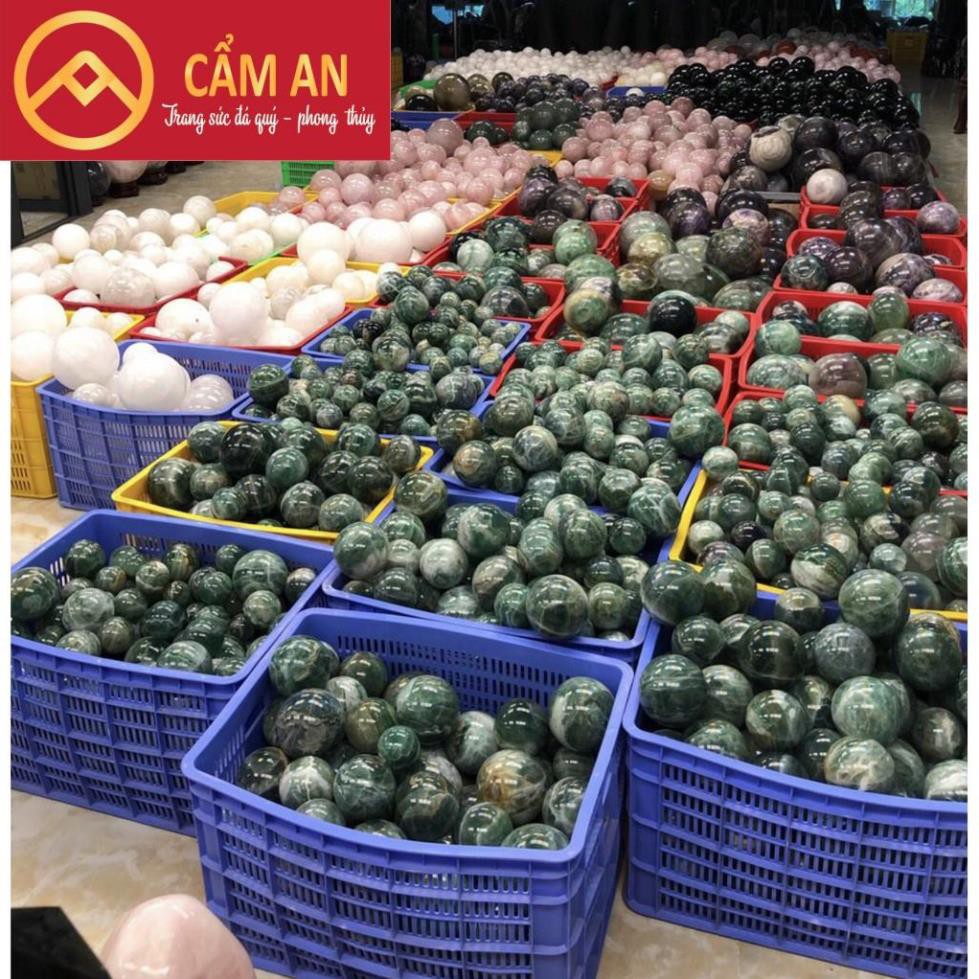 [XẢ KHO) Quả Cầu Phong Thủy Flourits  Xanh  cầu Tài Lộc, May Mắn, Bình An - Phong Thủy Cẩm An