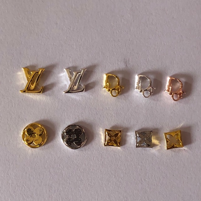 Phụ kiện charm hình thương hiệu trang trí móng 10k/10 viên
