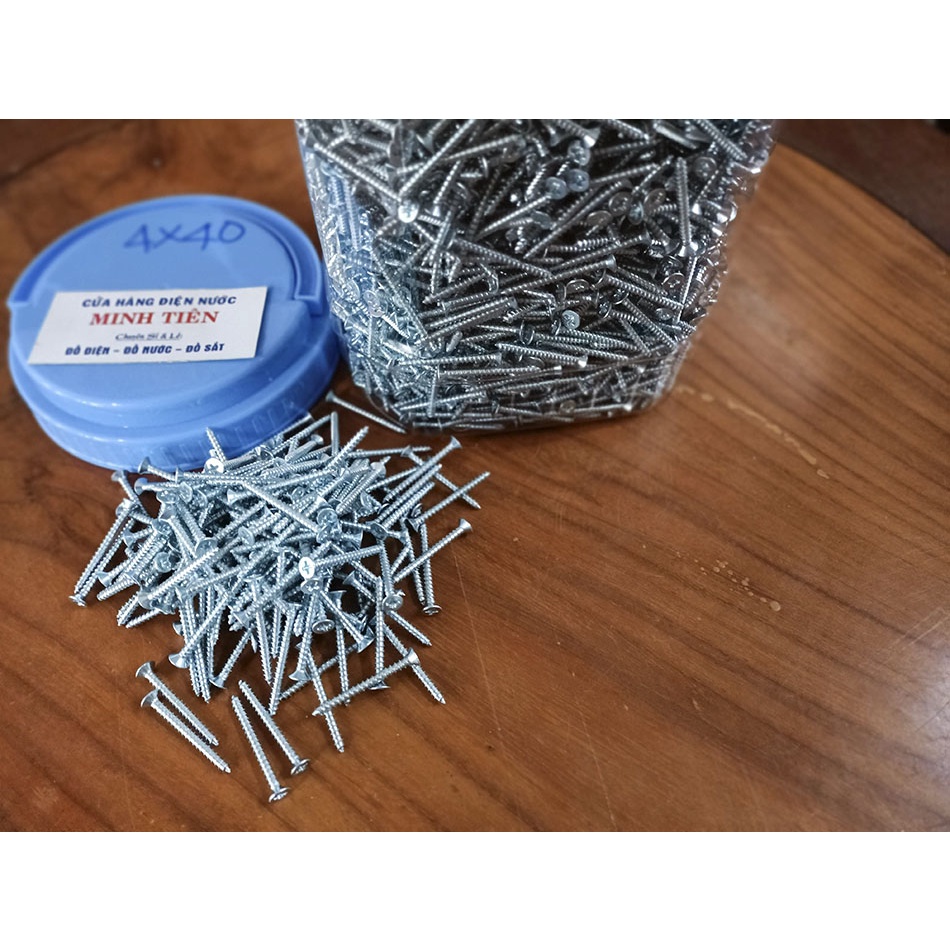 Vít trắng bắt gỗ, tắc kê 4 ly, 5 ly, 6 ly nhiều kích thước