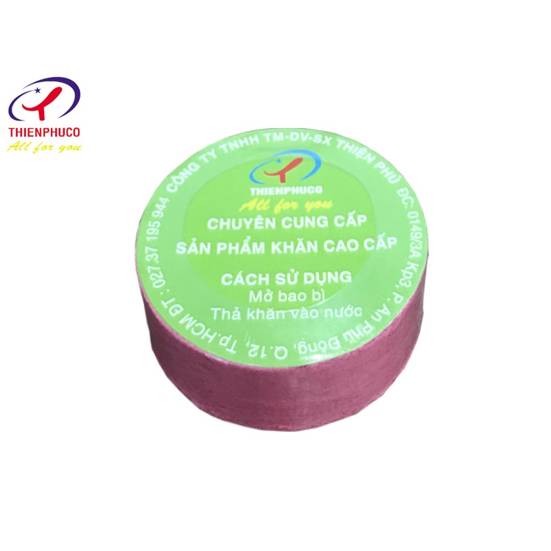 Khăn Nén Du Lịch Cotton ZNEN Thiện Phú 30*75*65g, Khăn Đa Năng Tự Nhiên Thấm Nước Tốt