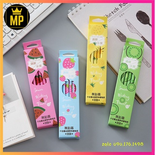 Hộp bút chì HD hình quả cute 12 cái/ hộp