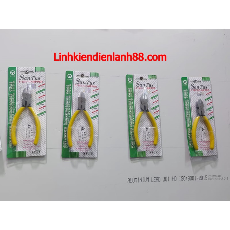 Kìm Cắt Chân Linh Kiện Mới, Chính Hãng SanTus 100%.