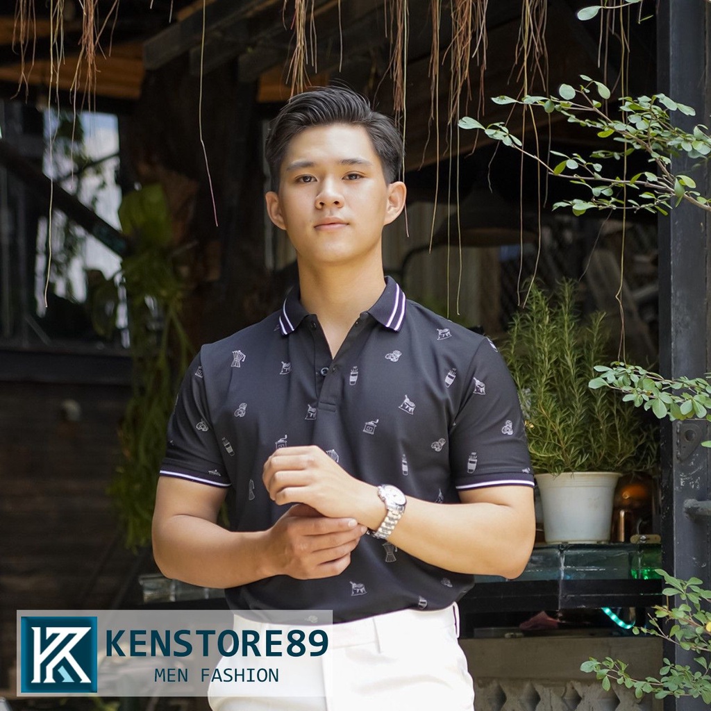 Áo thun nam có cổ Polo COFFEE phá cách thời trang KENSTORE89 ATP158