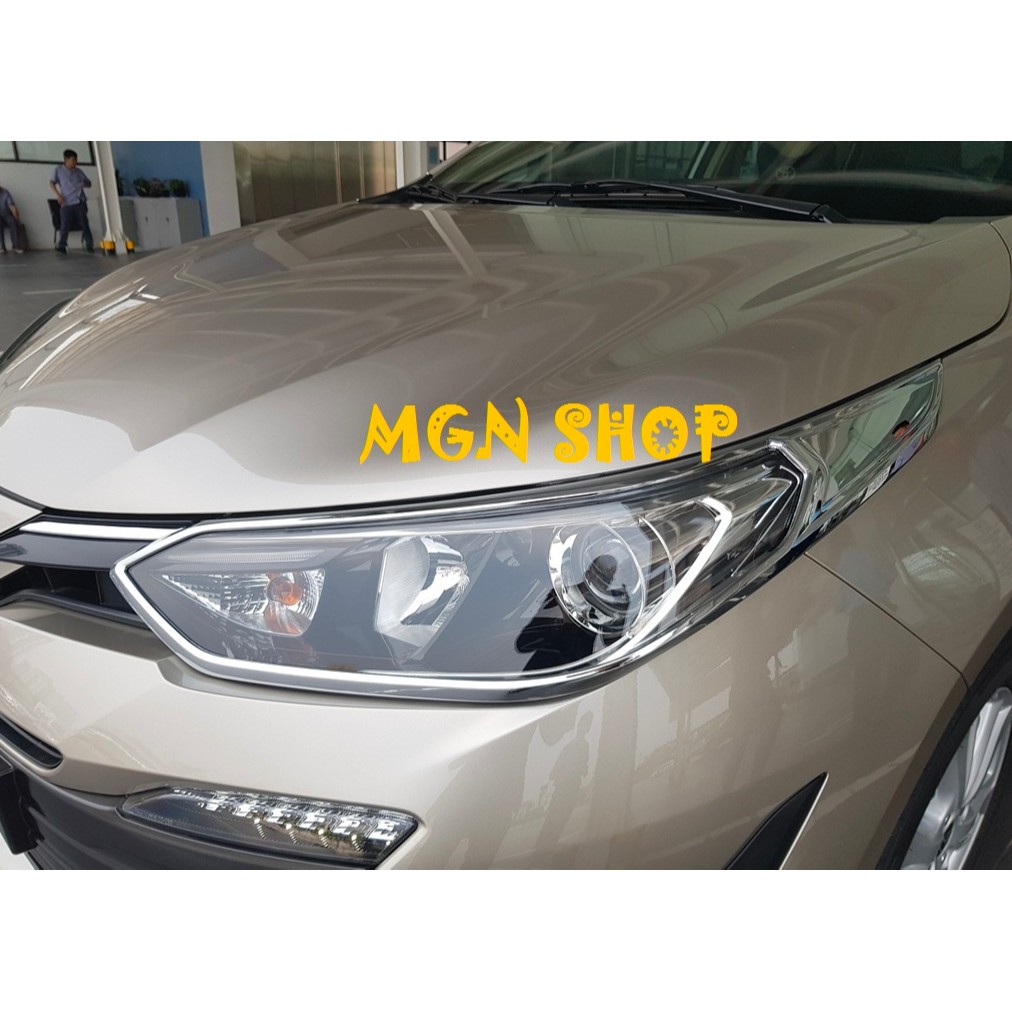 Ốp [Toyota Vios 2018 - 2020] [full bộ] [màu bạc]