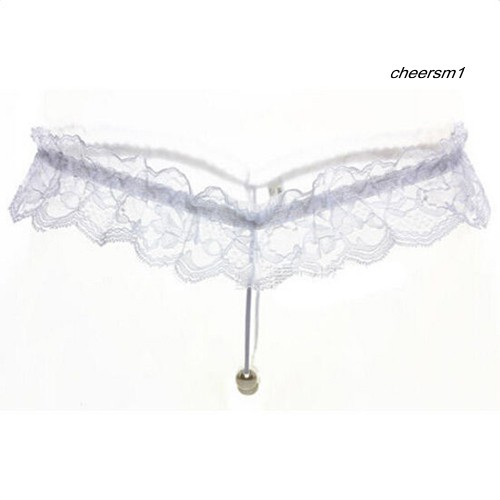 Quần Lót Dây Ren Đính Ngọc Trai Giả Gợi Cảm Cho Nữ