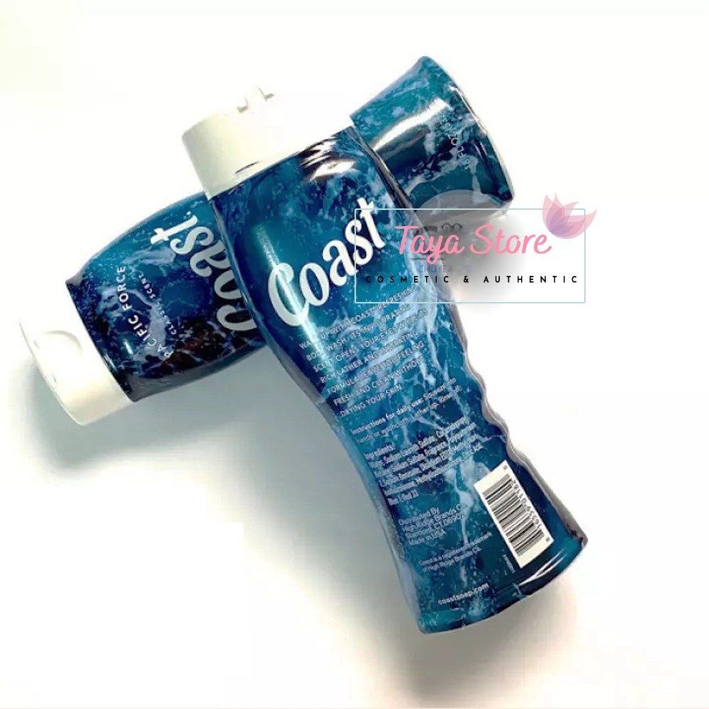 Sữa tắm nam Coast Hair and Body wash 532ml USA 2in1 tắm và gội (mẫu mới)