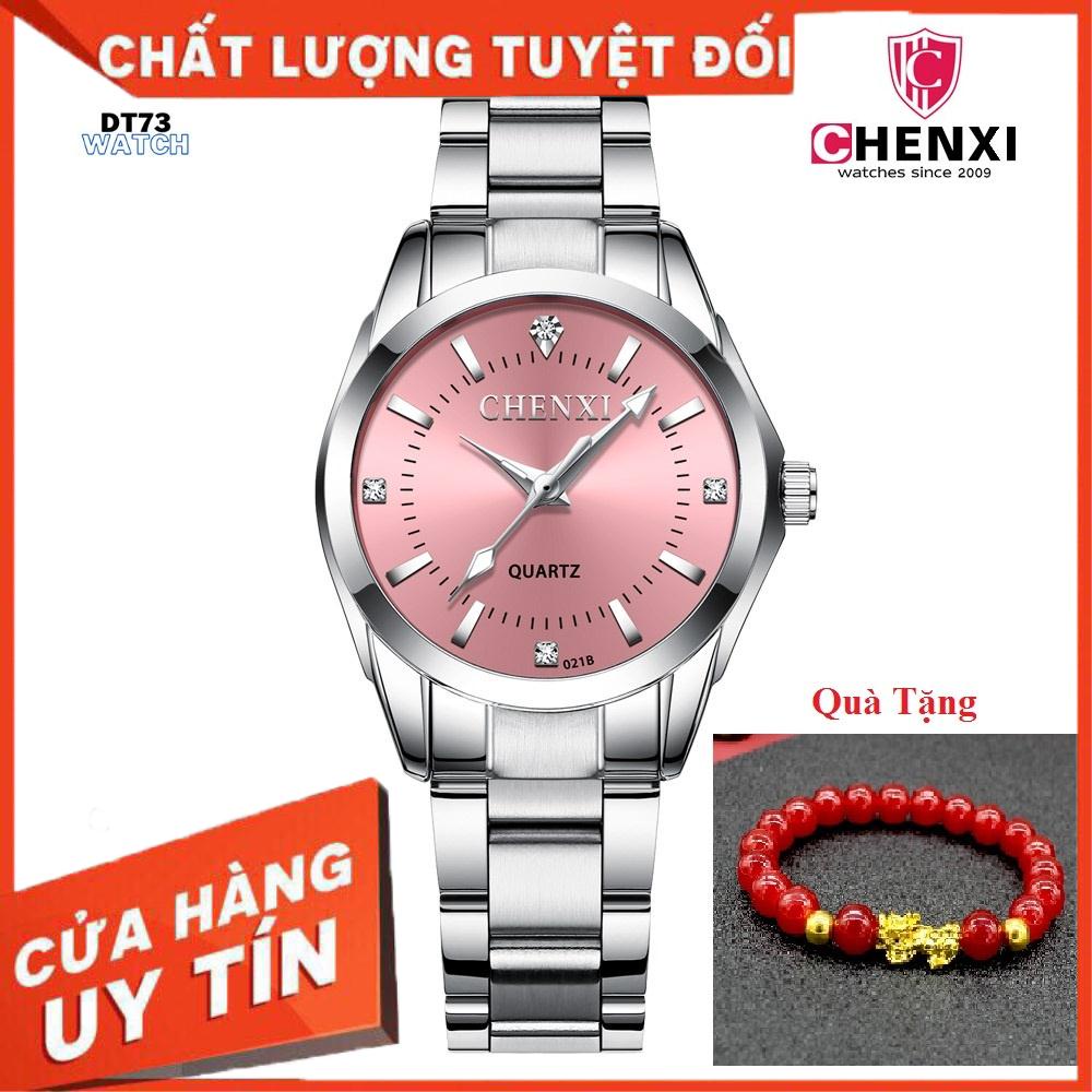 [HÀNG CHÍNH HÃNG]Đồng Hồ Nữ CHENXI Giá Rẻ Dây Kim Loại Cao Cấp Mặt Đồng Hồ Đính Đá Đẹp,Chống thấm nước,Bảo hành 12