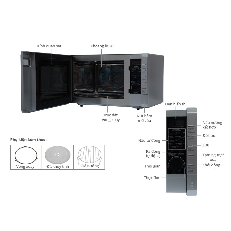 Lò vi sóng Sanyo EM-C6786V 28 lít