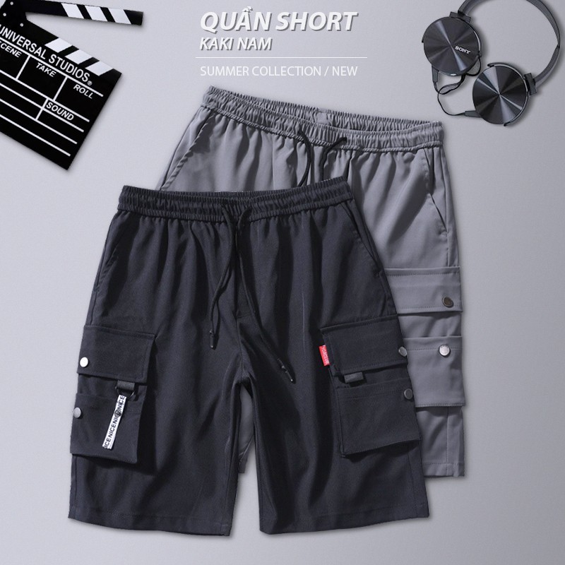 Quần short nam kaki mã TT13💥FREESHIP💥 Quần thể thao tập gym dáng lửng mùa hè cạp chun túi hộp phong cách | BigBuy360 - bigbuy360.vn