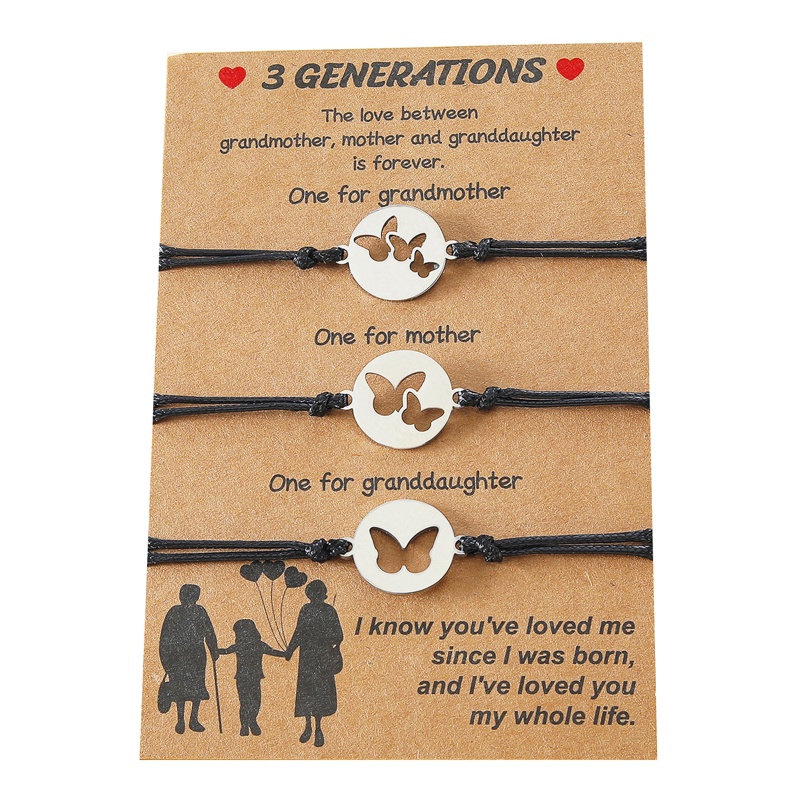 Vòng Tay Hình Bướm Rỗng Cho Bà Mẹ Granddaughter Family