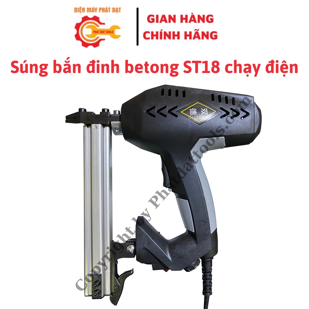 Máy bắn đinh betong ST18 chạy điện-Chuyên dụng bắn ống gen điện-Bảo hành 6 tháng