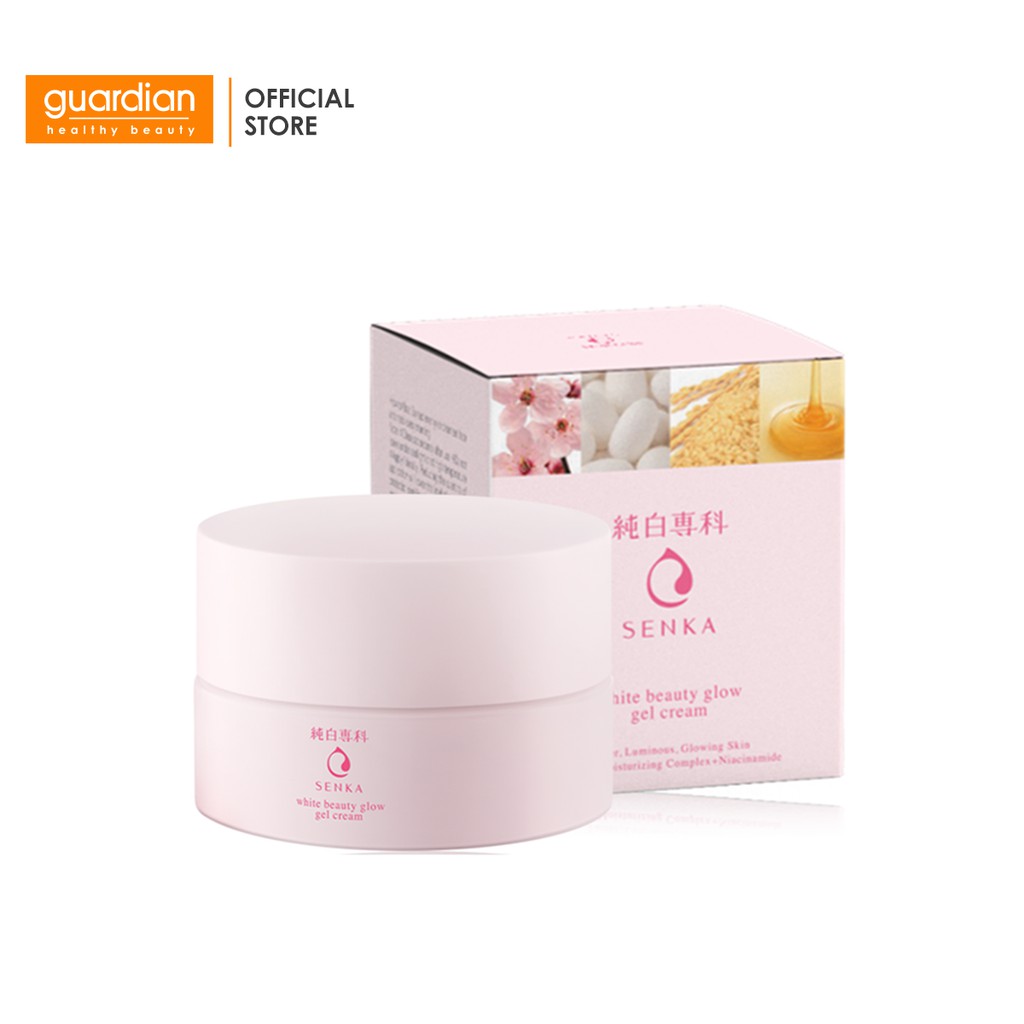 Kem Dưỡng Trắng Da Ban Đêm Senka White Beauty Glow Gel Cream (50g)