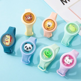 Đồng Hồ Tình Dầu Đuổi Muỗi Phát Sáng Hoạt Hình Dễ Thương