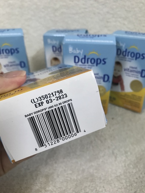 [Hàng Mỹ bay Air có Bill] Vitamin D3 Baby Ddrops 2.5ml