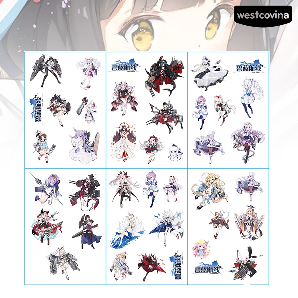 [Hot]✍Set 6 Mô Hình Nhân Vật Trong Game Azur Lane Slayer