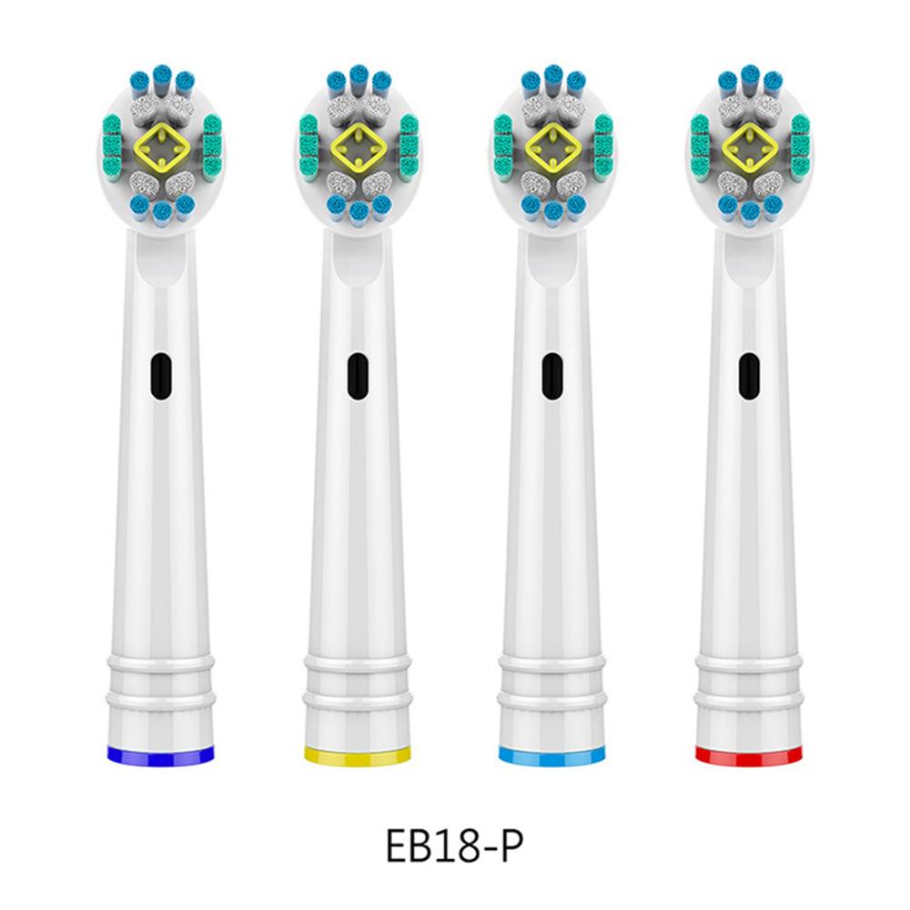 Oral-B EB18-P New 𝗣𝗿𝗼 𝗪𝗵𝗶𝘁𝗲 𝟯𝗗, set bộ 4 Đầu Bàn Chải đánh răng điện thay thế Minh House