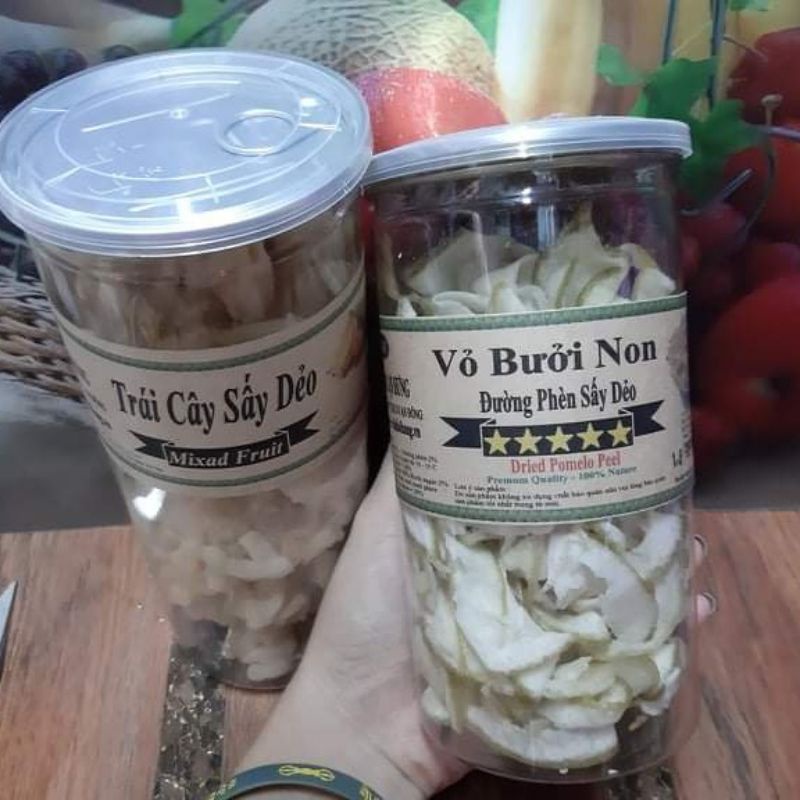 Vỏ Bưởi Non Đường Phèn Sấy Dẻo