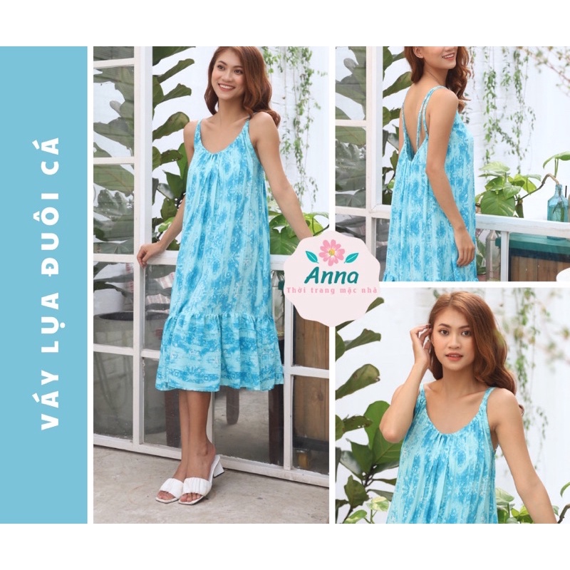 Váy đuôi cá chata cotton lụa cực xinh