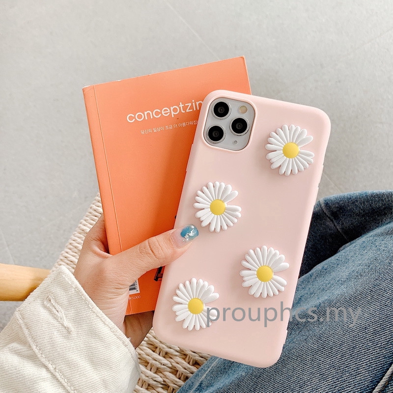 Ốp Lưng Tpu Mềm In Hình Hoa Cúc 3d Cho Oppo A1K A71 A71K A77 Realme 5 6 Pro 5i 5s Narzo 20 Pro | BigBuy360 - bigbuy360.vn