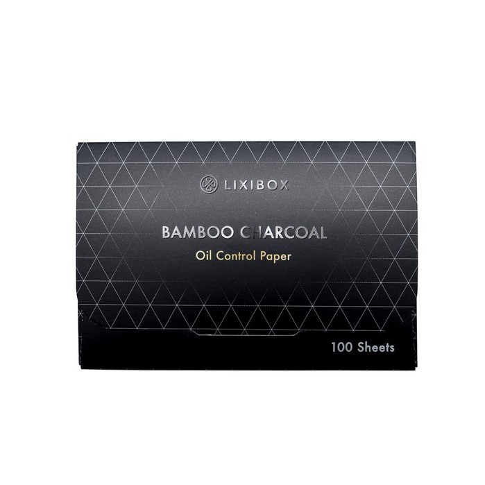 Giấy Thấm Dầu Than Hoạt Tính Tre Lixibox Bamboo Charcoal Oil Control Paper 100 Miếng | BigBuy360 - bigbuy360.vn