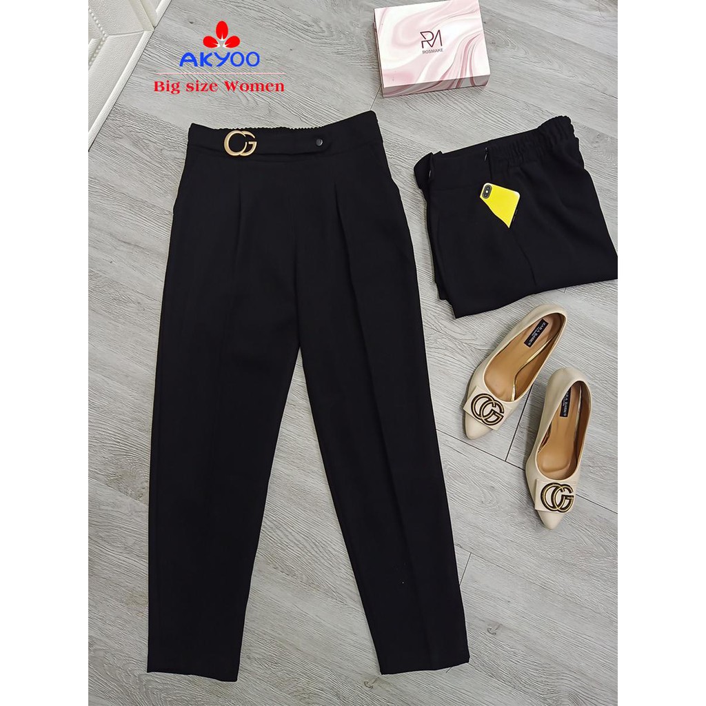 QUẦN ÂU CÔNG SỞ BIG SIZE NỮ 60KG -100KG (Vòng 2 max 115 vòng 3max 125cm) | BigBuy360 - bigbuy360.vn