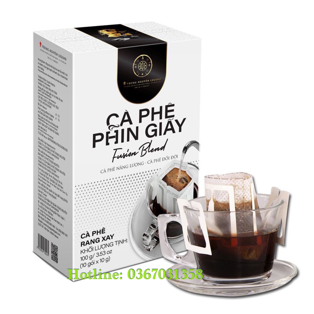 Cà phê phin giấy Trung Nguyên Legend Vietnamese Blend / Americano / Fusion Blend (10g/ túi * 10 túi/ hộp)