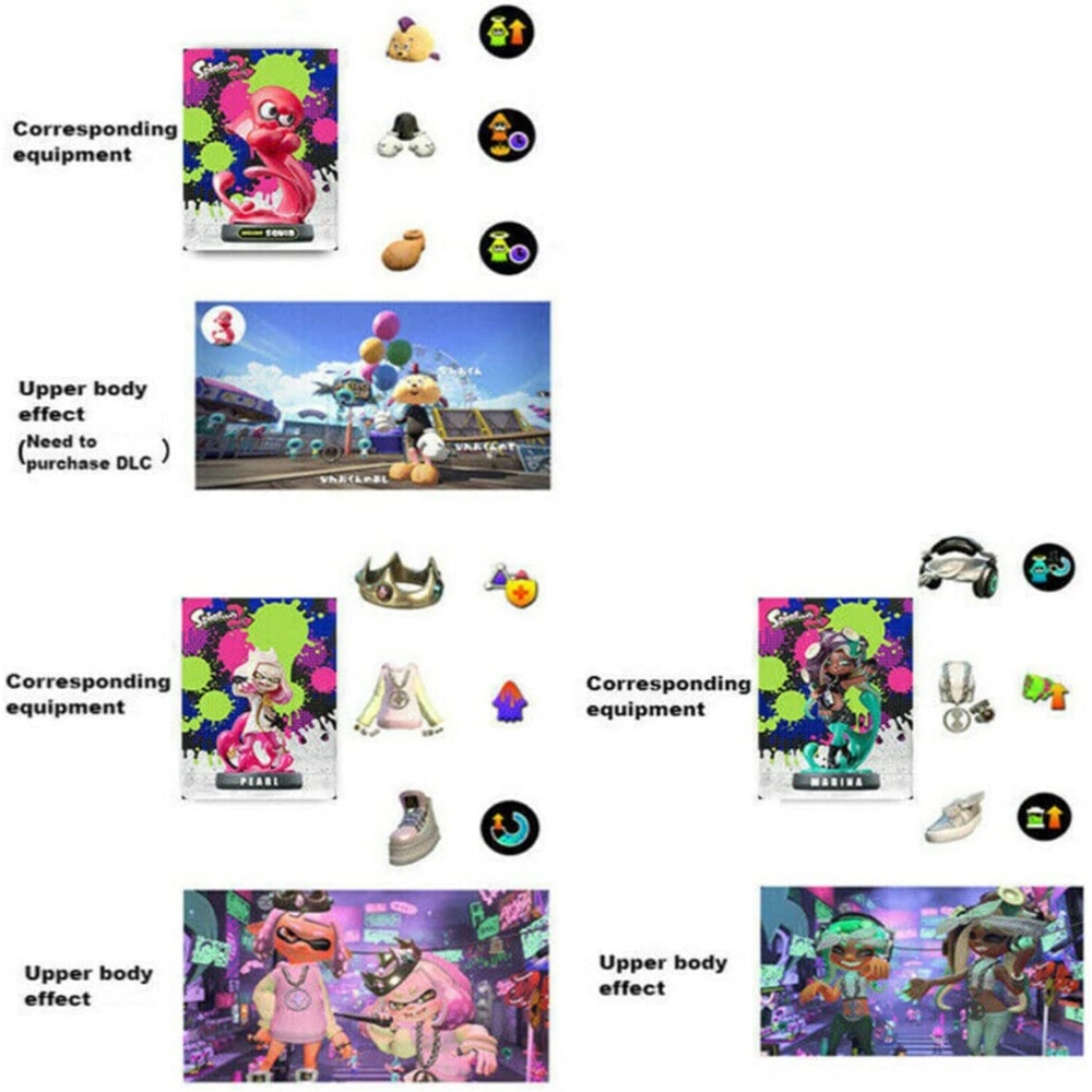 Bộ 17 Thẻ Bài Jet Warrior Amiibo Splatoon NFC 1-3 Thông Dụng