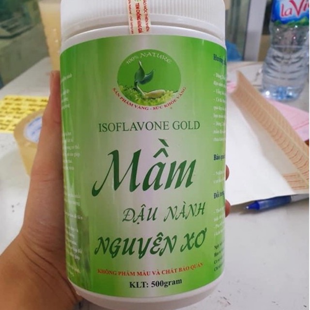 Mầm đậu nành nguyên xơ nguyên chất 100% 500gr - tăng vòng 1, đẹp da, cân bằng nội tiết, tăng cường sinh lý | Bột Natural