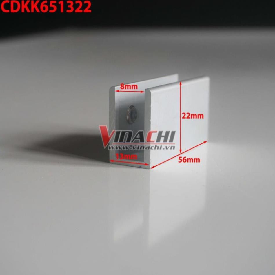 Chân Đế Kẹp Kính Nhôm - 1 Cái